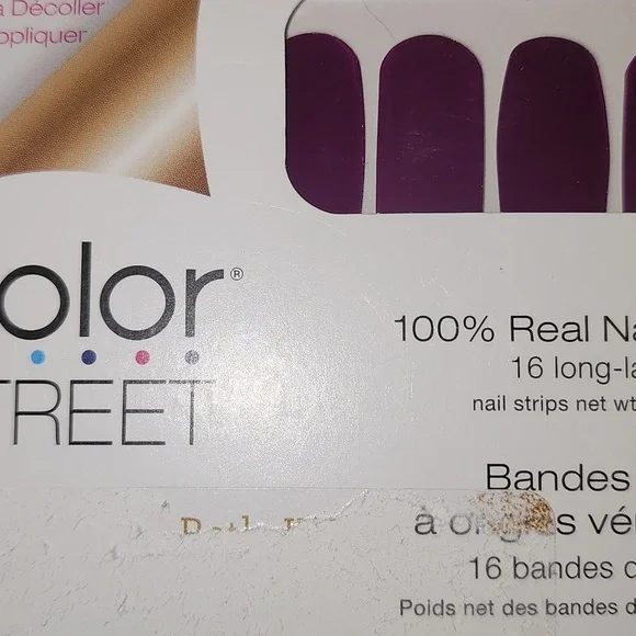 Color Street "Aberdeen Aubergine" Nail Polish Strips, NEW. - Picture 5 of 7